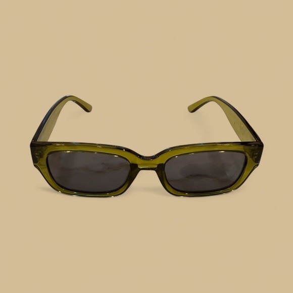 Mango Olive Rectangular Sunglasses - Picture 1 of 4